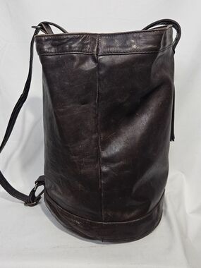 VTG Ellington Rucksack Unisex BR Leather Sling Bucket Bag Backpack Crossbody 90s